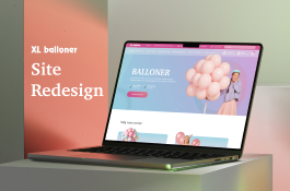 XL Balloner Redesign internet market | UX/UI